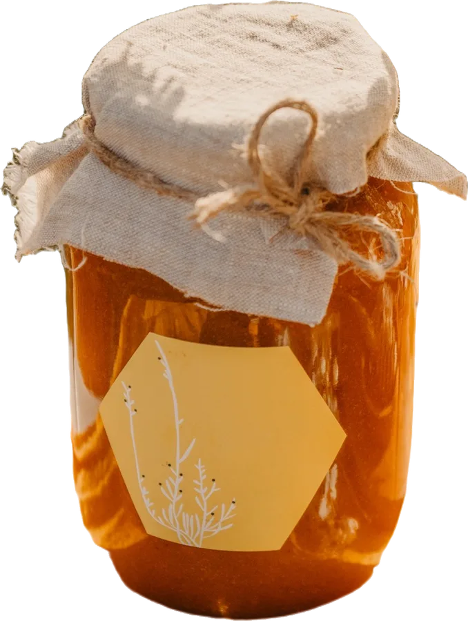 Jar of honey: prepared in PicDad